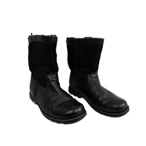 UGG Beacon Black Leather Boots